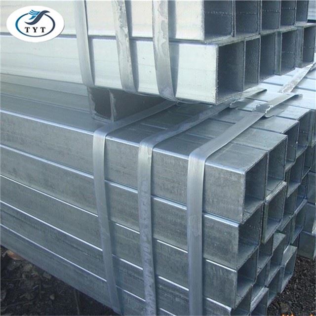 Forró mártott Galvanizd Square Hollow Tube